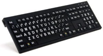 Large Print Keyboard With Detachable Light