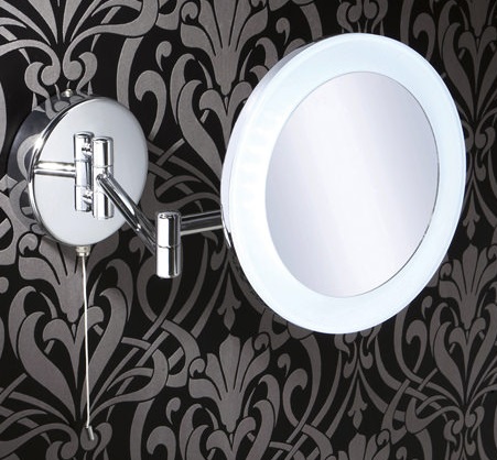 HIB Leo LED Illuminated Magnifying Bathroom Mirror 1