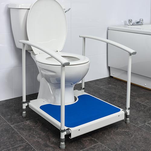 NRS Healthcare Nuvo Toilet Platform With Handrails 1