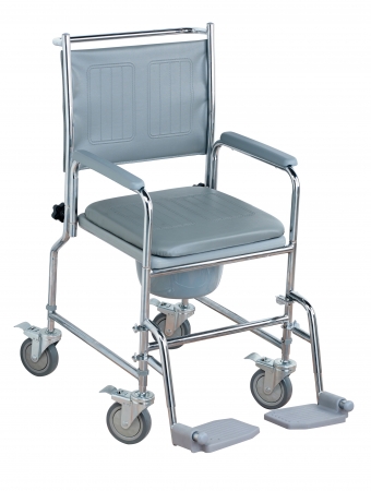 NRS Healthcare  Adjustable Wheeled Commode 1