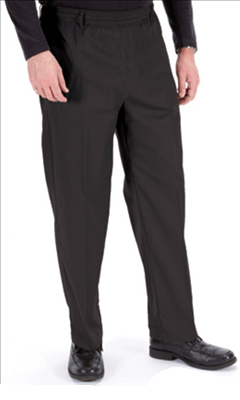 Mens Fully Elasticated Pull On Trousers 1