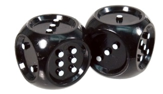 Easy-to-see Jumbo Tactile Dice 1