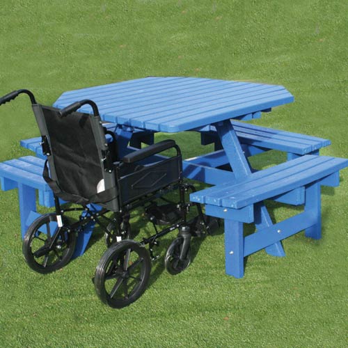 Octagonal Wheelchair Access Table 1
