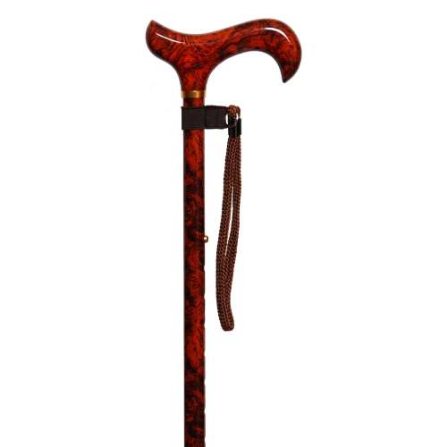 Adjustable Height Derby Handled Walking Stick