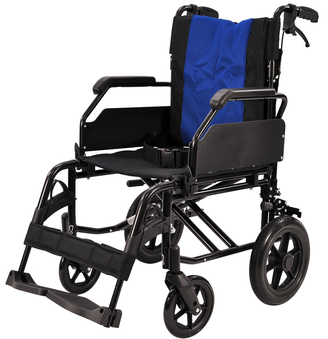 Greencare Easy1 Folding Attendant Propelled Wheelchair 1