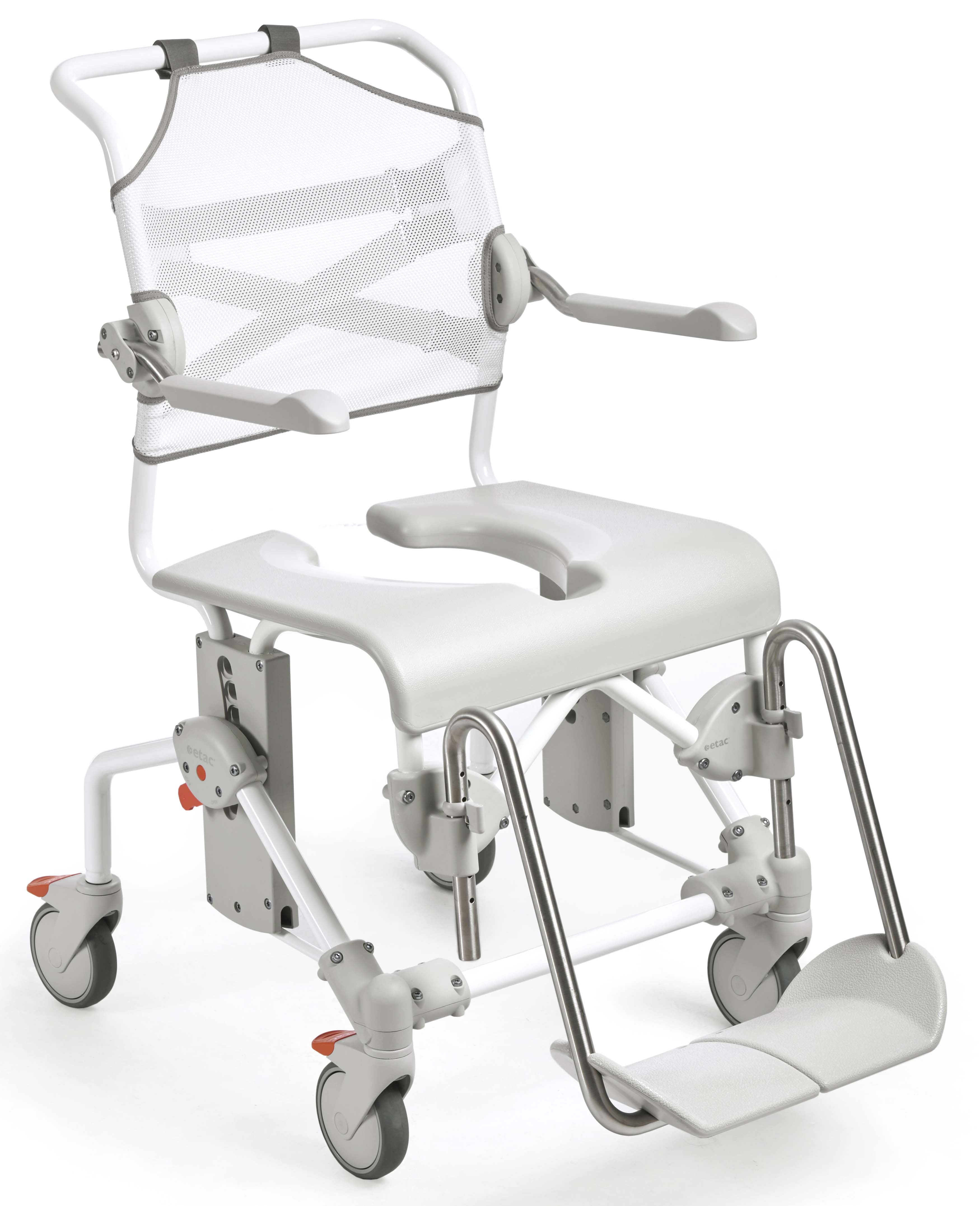 Etac Swift Mobil-2 Attendant Propelled Shower Commode Chair 1