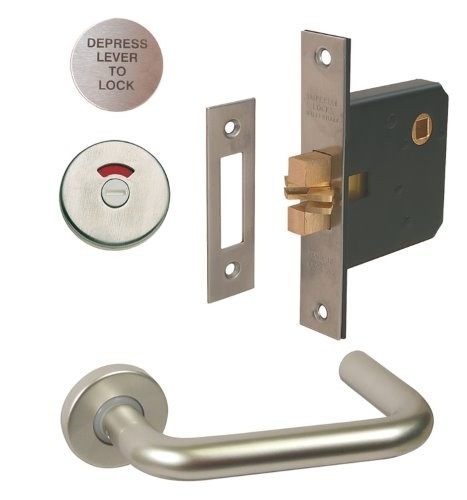 AWS Unhanded Lever Handle, Indicator and Lock Set