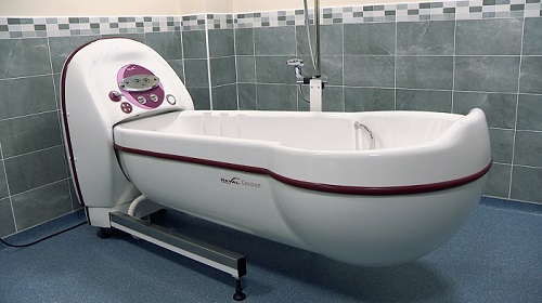 Cocoon Keyhole Variable Height Bath With Digital Rada Sense Mixer And Bath Shortener