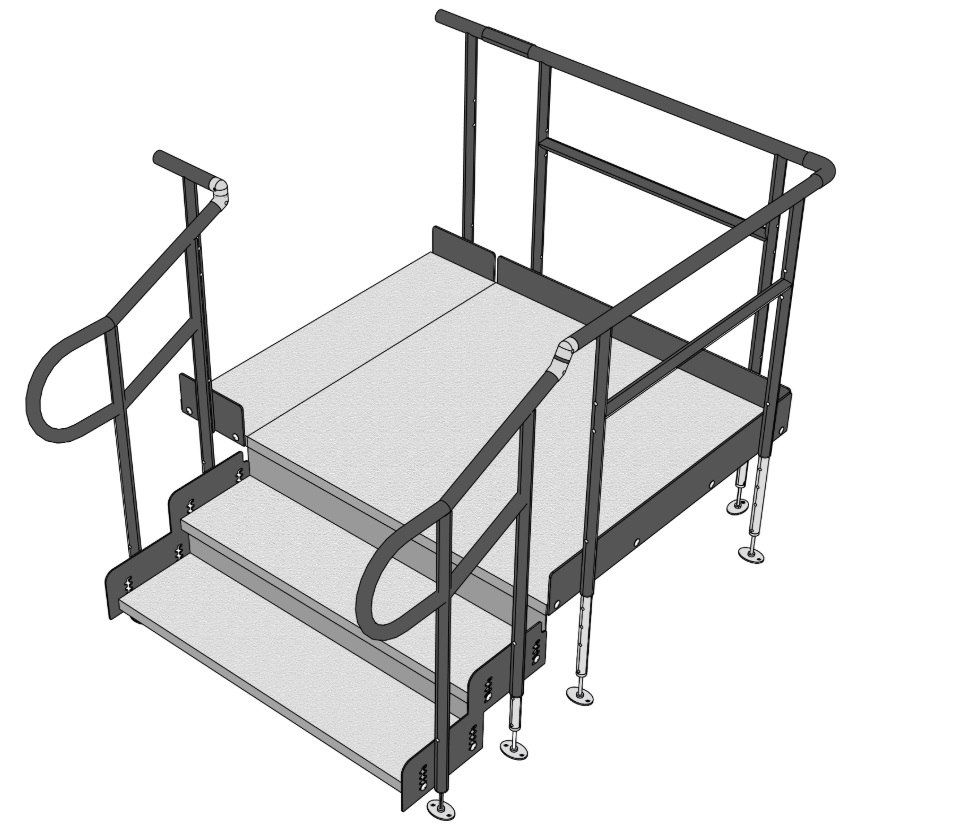 Modular Steps For Ramp Systems