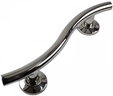 Contemporary Straight Stainless Steel Grab Rail 1