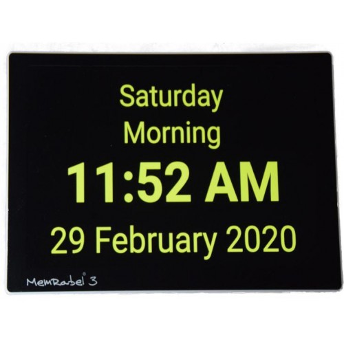 Memrabel 3 Touch Screen Memory Prompting Alarm Calendar Clock 3
