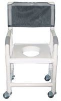 Image of Wheeled Shower Commode Chair 